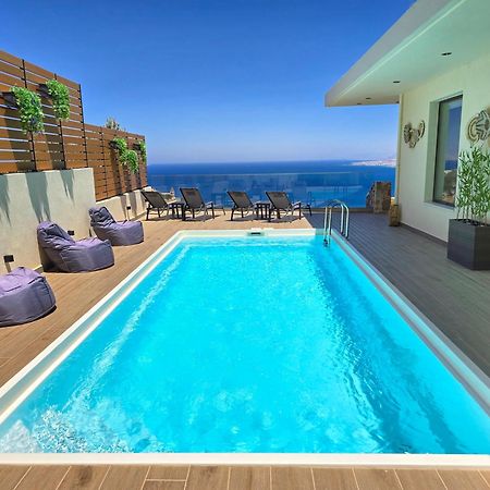 Villa Balcony, Cozy Villa With Amazing View Rodhiá エクステリア 写真