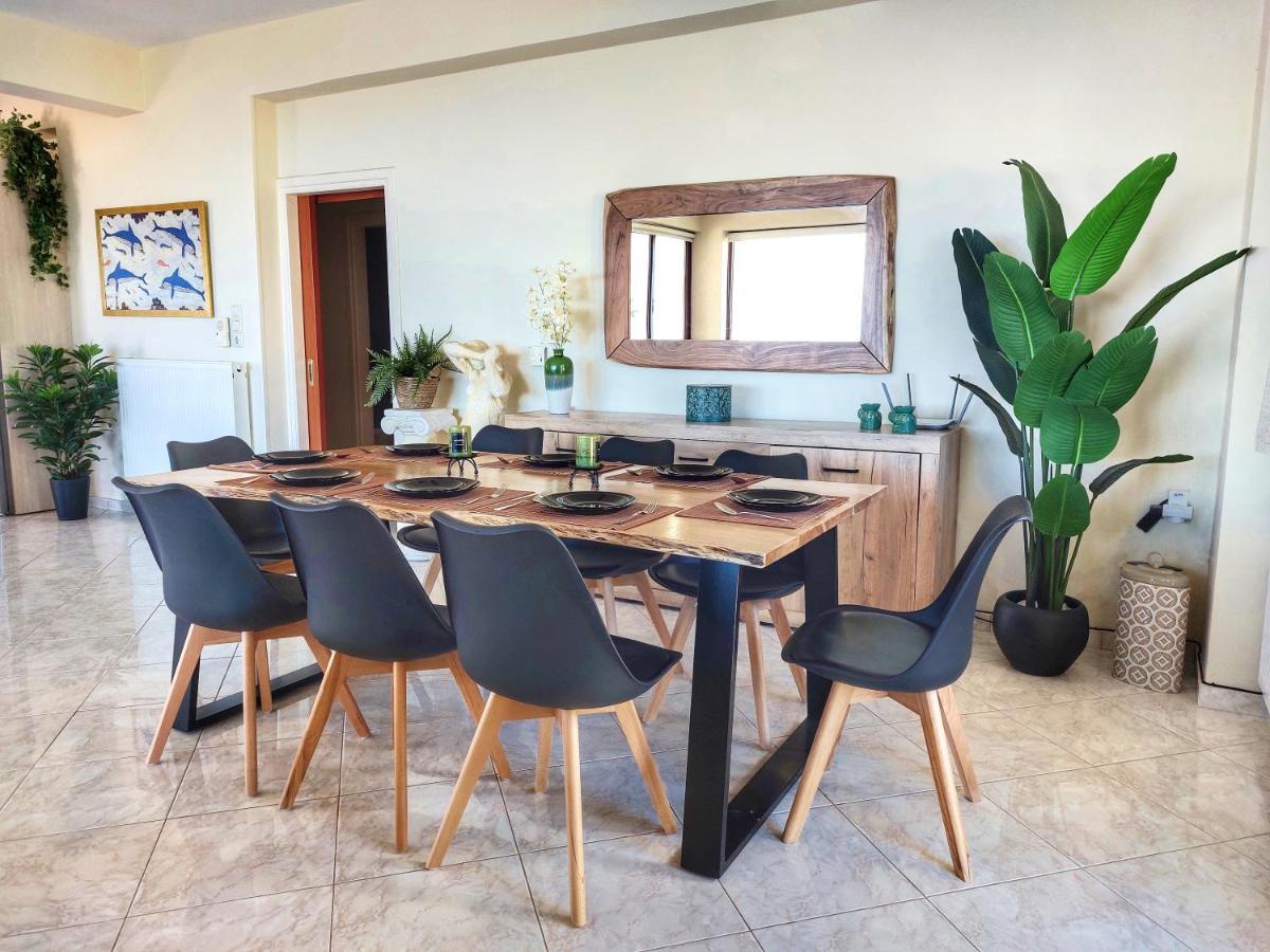 Villa Balcony, Cozy Villa With Amazing View Rodhiá エクステリア 写真