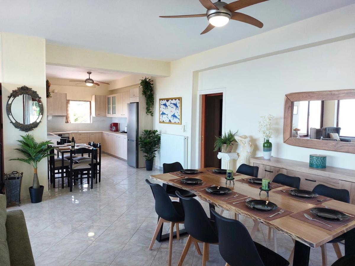 Villa Balcony, Cozy Villa With Amazing View Rodhiá エクステリア 写真