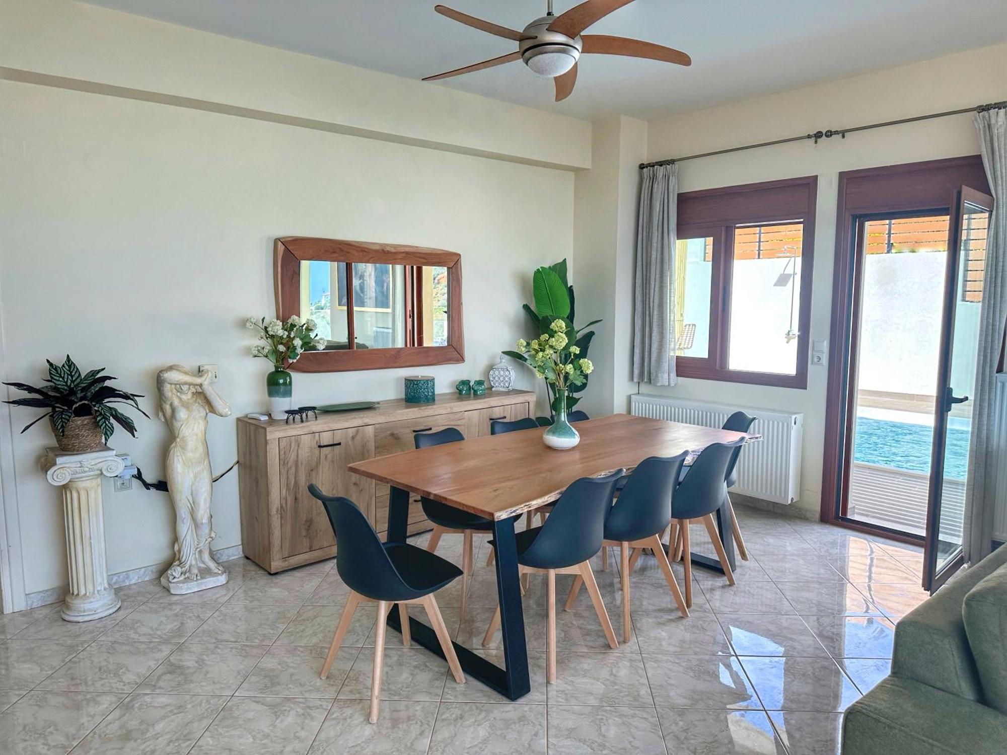 Villa Balcony, Cozy Villa With Amazing View Rodhiá エクステリア 写真