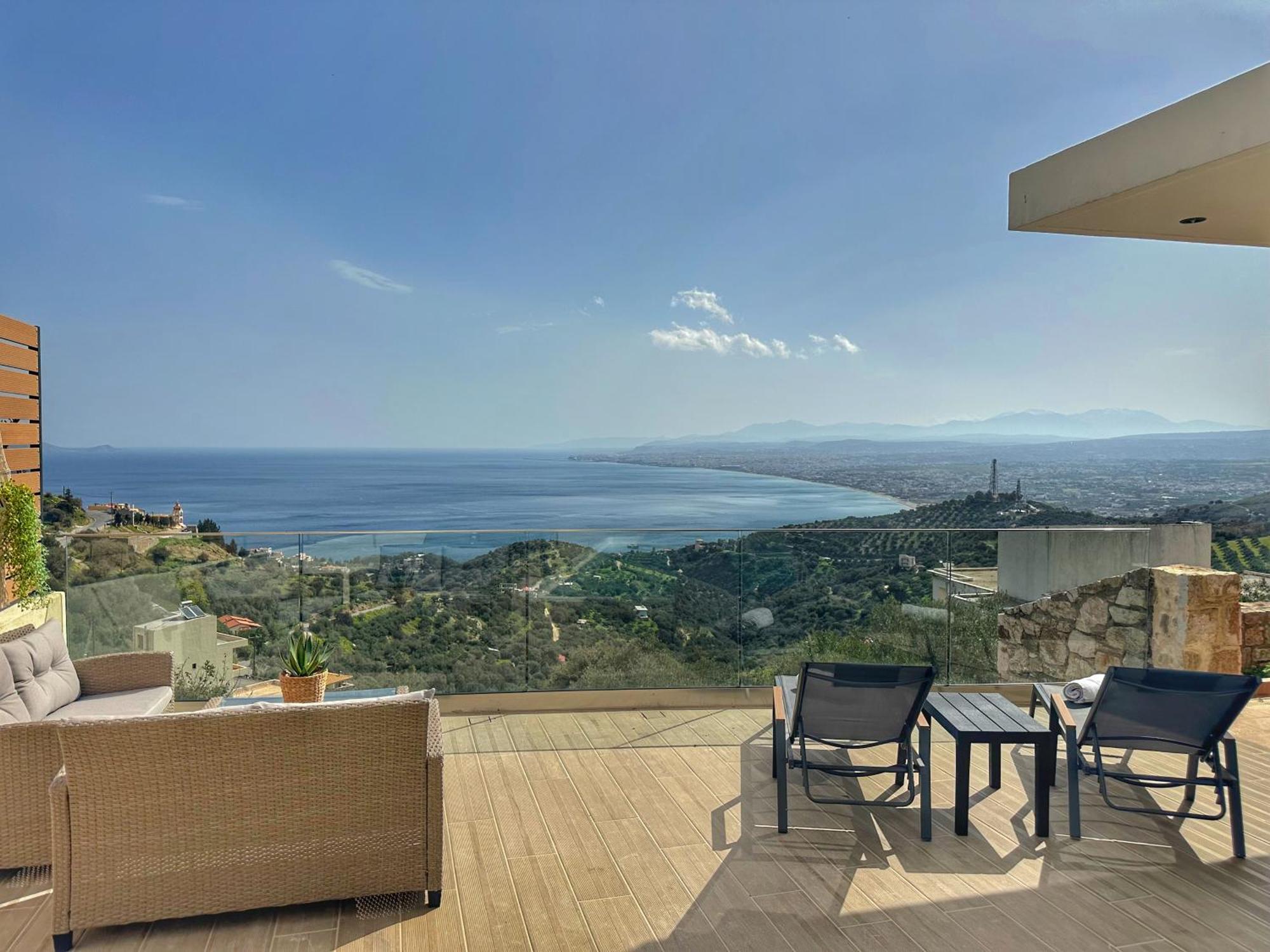 Villa Balcony, Cozy Villa With Amazing View Rodhiá エクステリア 写真