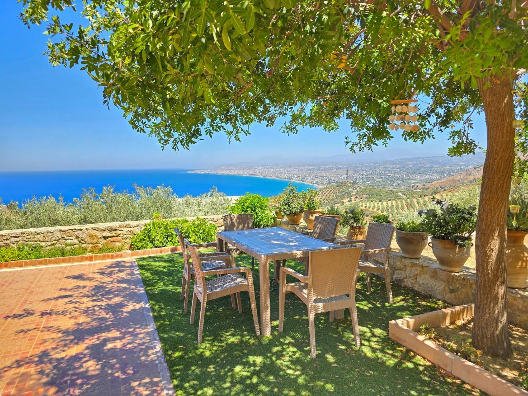 Villa Balcony, Cozy Villa With Amazing View Rodhiá エクステリア 写真