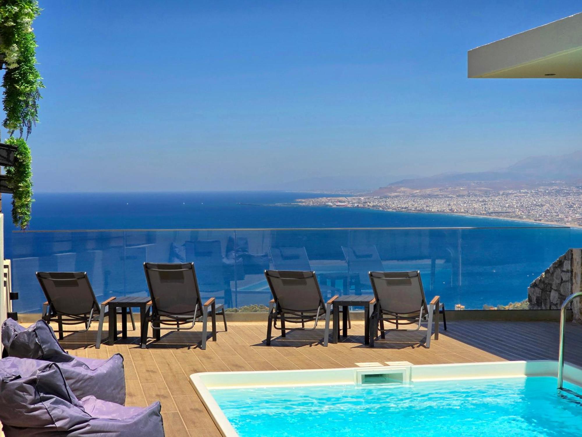 Villa Balcony, Cozy Villa With Amazing View Rodhiá エクステリア 写真